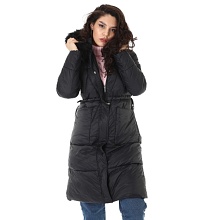 Пальто женское утепленное черное